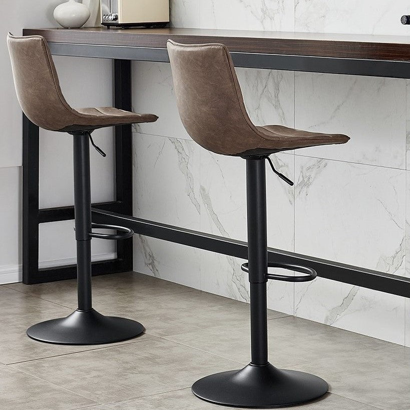 Adjustable Bar Stools with Black Bases Shop Now Furniture