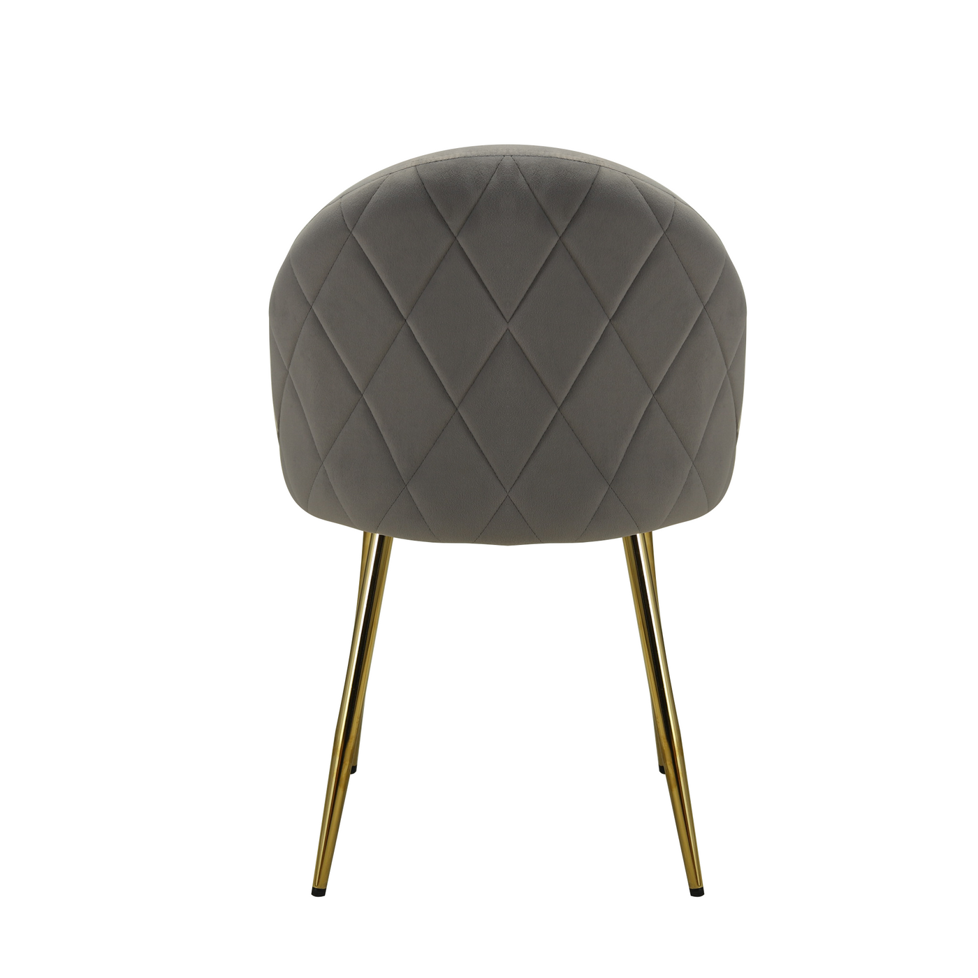 Grey velvet dining chairs with gold legs