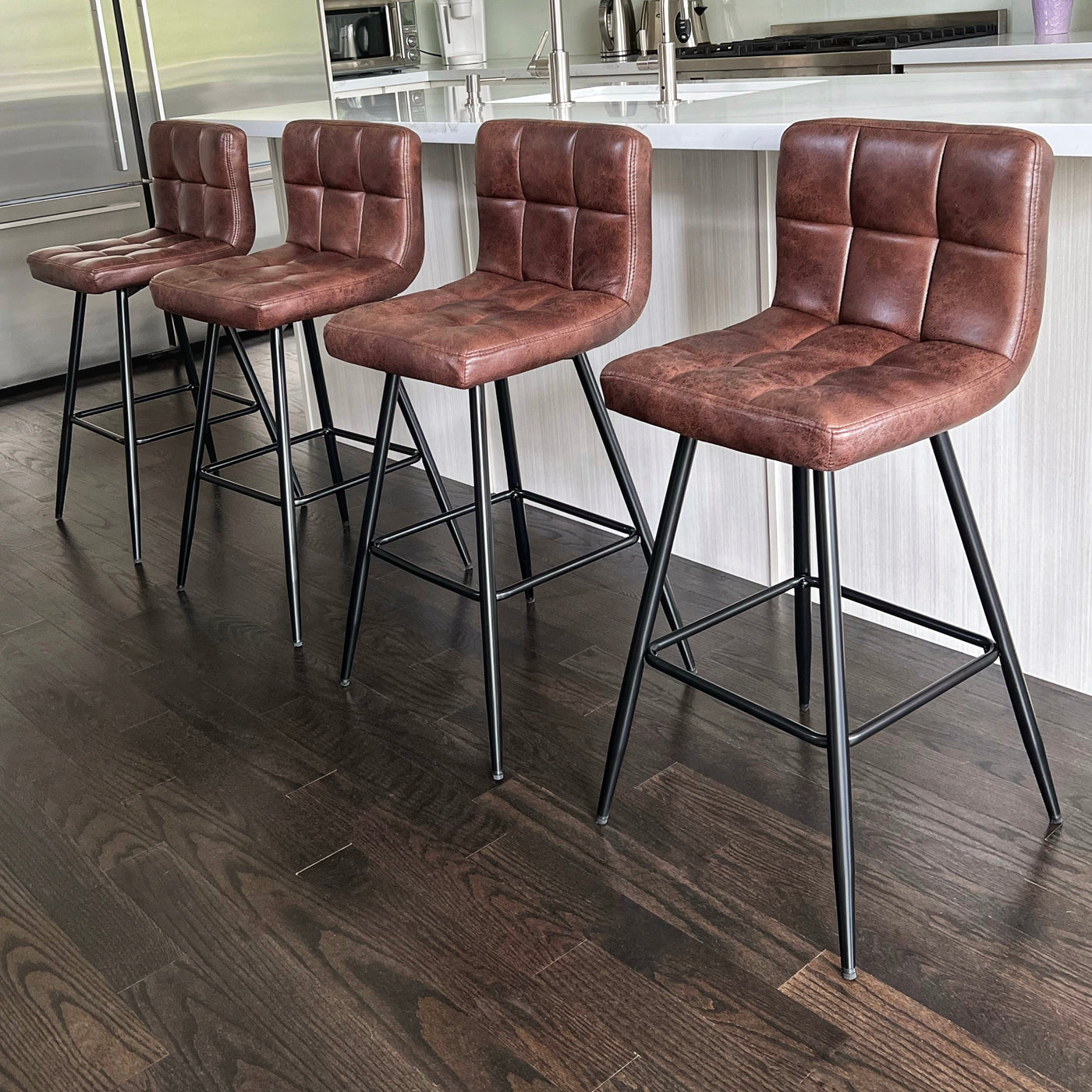 Brown Counter Height Bar Stools